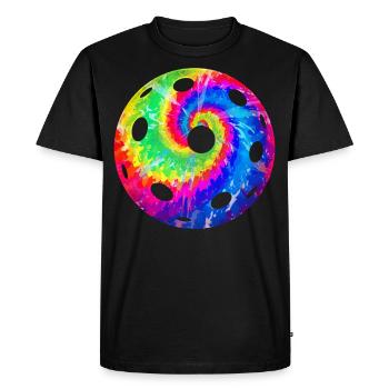 Pickleball Tie Dye Retro 80s 90s - Men's Premium Organic T-Shirt - black - Front - Nico (187cm)