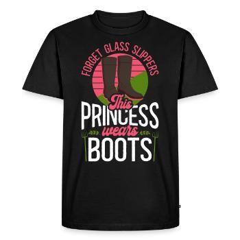 Agriculteur Agriculteur Fille Femme Oublier - T-shirt Premium bio Homme - noir - Devant - Nico (187cm)