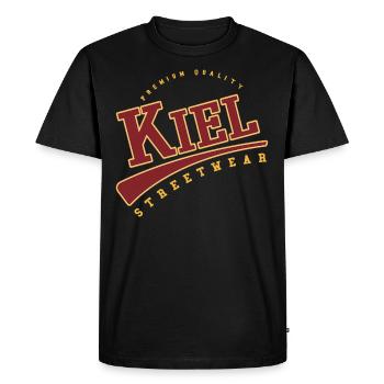 Kiel Allemagne College High School Style - T-shirt Premium bio Homme - noir - Devant - Nico (187cm)