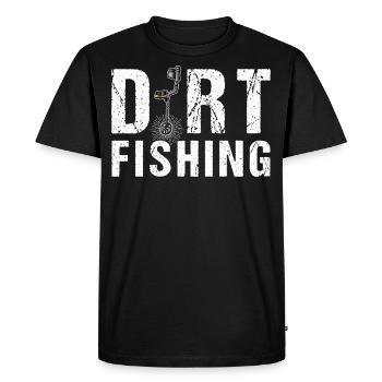 Dirt Fishing Dirt Fishing Détecteur de métaux - T-shirt Premium bio Homme - noir - Devant - Nico (187cm)