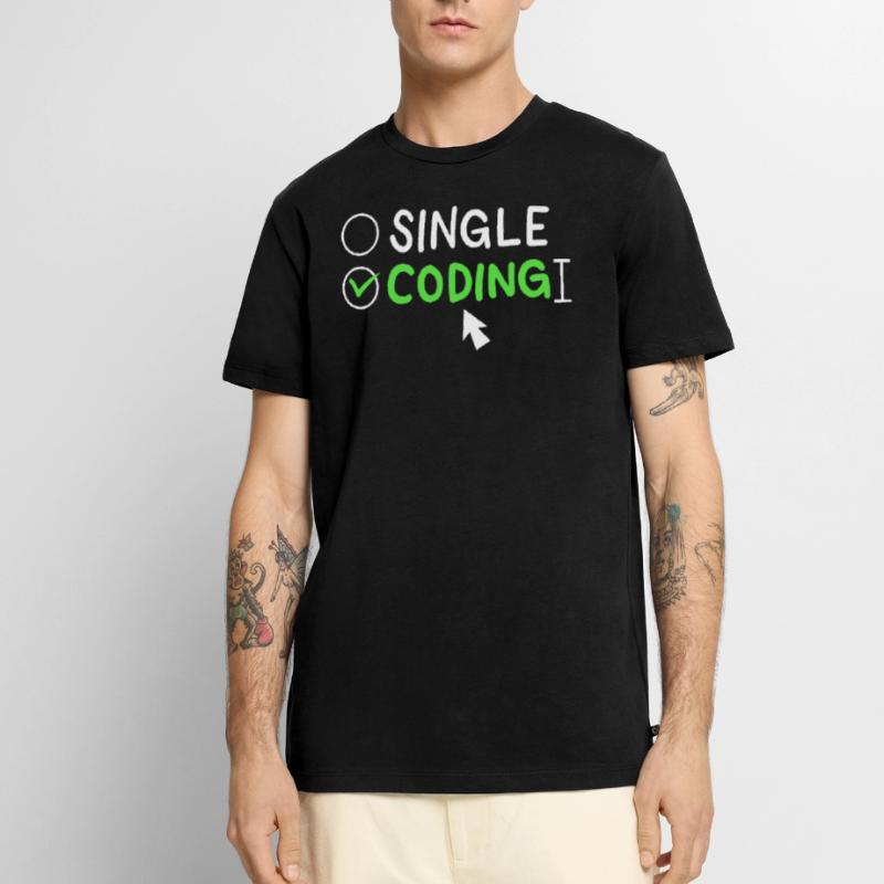 Programmierung Single Coding Software Engineer Männer Premium Bio T-Shirt