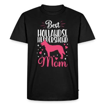 Meilleur(e) Hollandse Herdershond Mama - T-shirt Premium bio Homme - noir - Devant - Nico (187cm)