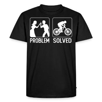 Enduro MTB Mountain Bike Riding - Men's Premium Organic T-Shirt - black - Front - Nico (187cm)