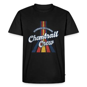 Chemise Parodie Vintage Retro Chemtrail Crew - T-shirt Premium bio Homme - noir - Devant - Nico (187cm)