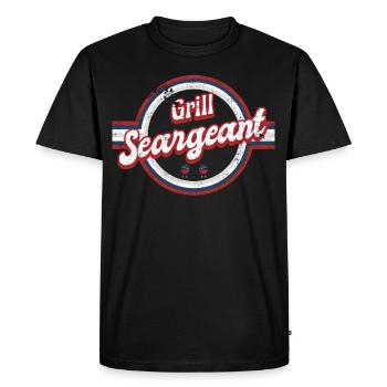 Grill Seargeant Independence Vétéran Père Chemise - T-shirt Premium bio Homme - noir - Devant - Nico (187cm)