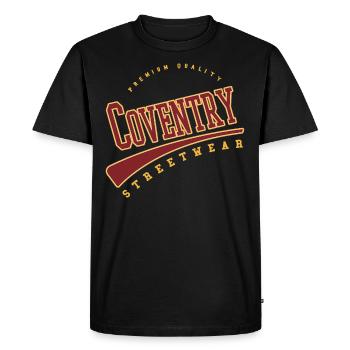 Coventry England UK University College Style - Men's Premium Organic T-Shirt - black - Front - Nico (187cm)
