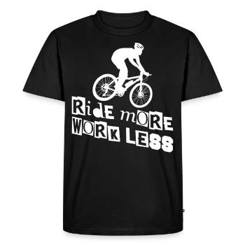 Enduro VTT VTT Équitation - T-shirt Premium bio Homme - noir - Devant - Nico (187cm)