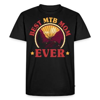 Enduro MTB Mountain Bike Riding - Men's Premium Organic T-Shirt - black - Front - Nico (187cm)