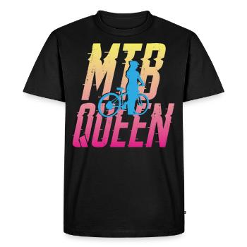 Enduro MTB Mountain Bike Riding - Men's Premium Organic T-Shirt - black - Front - Nico (187cm)