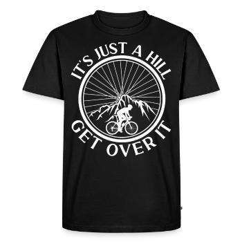 Drôle de vélo de route à vélo - T-shirt Premium bio Homme - noir - Devant - Nico (187cm)