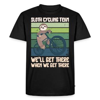 Enduro MTB Mountain Bike Riding - Men's Premium Organic T-Shirt - black - Front - Nico (187cm)