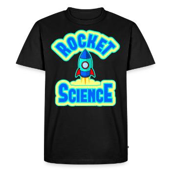 Rocket Science Rocket Science Kids - Men's Premium Organic T-Shirt - black - Front - Nico (187cm)