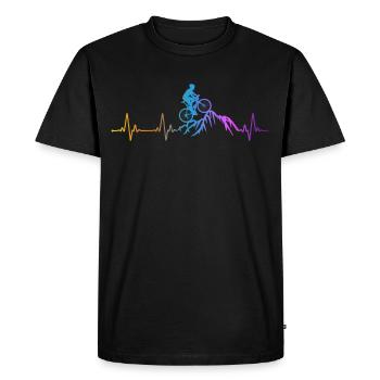 Drôle de vélo de route à vélo - T-shirt Premium bio Homme - noir - Devant - Nico (187cm)