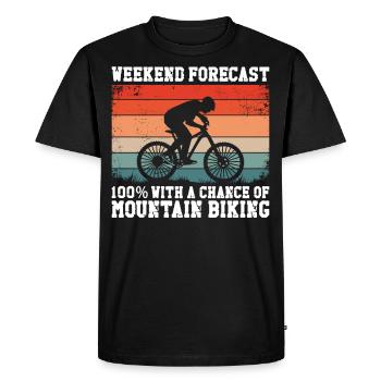 Enduro MTB Mountain Bike Riding - Men's Premium Organic T-Shirt - black - Front - Nico (187cm)