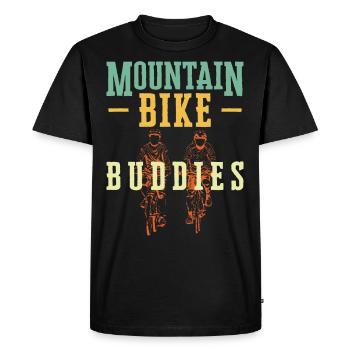 Enduro MTB Mountain Bike Riding - Men's Premium Organic T-Shirt - black - Front - Nico (187cm)