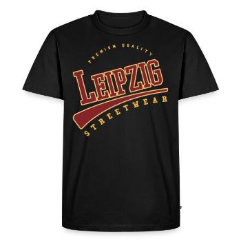 Leipzig Allemagne College High School Style - T-shirt Premium bio Homme - noir - Devant - Nico (187cm)