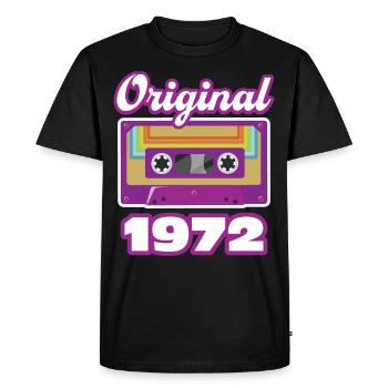 1972 Année de construction Année de naissance - T-shirt Premium bio Homme - noir - Devant - Nico (187cm)
