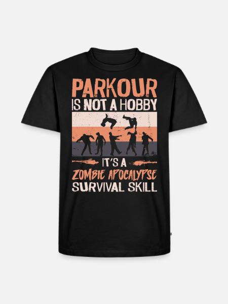 Parkour Free Running Traceur - Men's Premium Organic T-Shirt - black