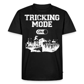 Parkour Free Running Traceur - T-shirt Premium bio Homme - noir - Devant - Nico (187cm)
