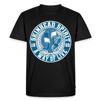 Oi Skinhead UN MODE DE VIE 1969 - T-shirt Premium bio Homme - noir - Devant - Nico (187cm)