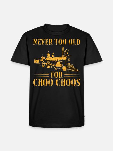 Steam Train Driver Trainspotting - Men's Premium Organic T-Shirt - black