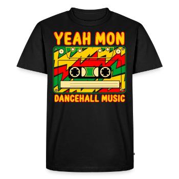 Dancehall Musique Jamaïque - T-shirt Premium bio Homme - noir - Devant - Nico (187cm)