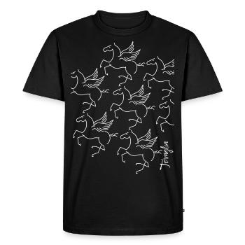 Pegases - T-shirt Premium bio Homme - noir - Devant - Nico (187cm)