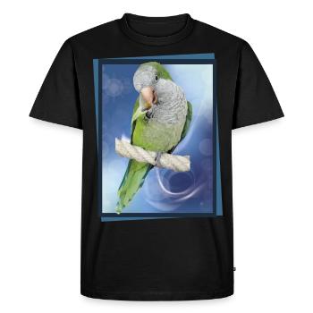 Perruche d’Argentine - T-shirt Premium bio Homme - noir - Devant - Nico (187cm)