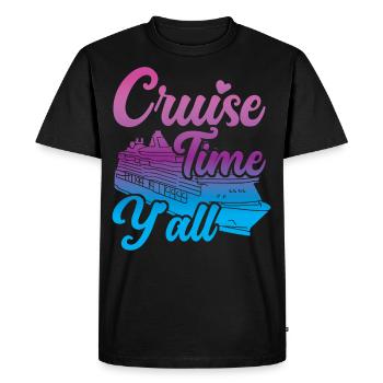 Cruise Ship Vacation Girl Cruise - Men's Premium Organic T-Shirt - black - Front - Nico (187cm)