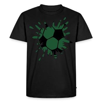 Splash Football Paint Splatter - T-shirt Premium bio Homme - noir - Devant - Nico (187cm)