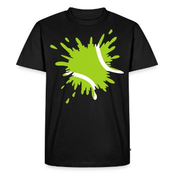 Splash Tennis Paint Splatter Sport - T-shirt Premium bio Homme - noir - Devant - Nico (187cm)