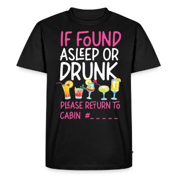 Amis de vacances en bateau de croisière - T-shirt Premium bio Homme - noir - Devant - Nico (187cm)