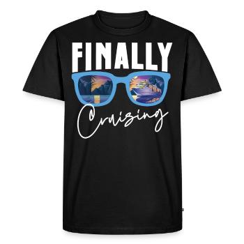 Cruise Ship Vacation Finally - Men's Premium Organic T-Shirt - black - Front - Nico (187cm)