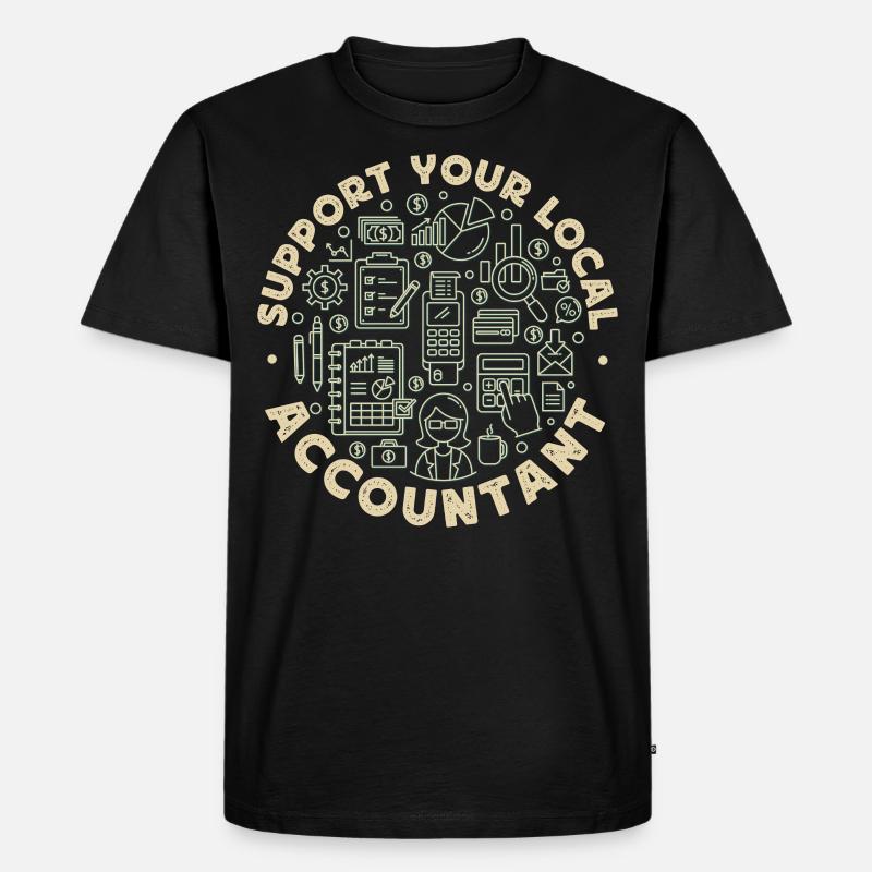 Comptable Comptable Comptable - T-shirt Premium bio Homme - noir