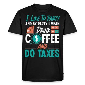 Comptable Comptable Comptable - T-shirt Premium bio Homme - noir - Devant - Nico (187cm)