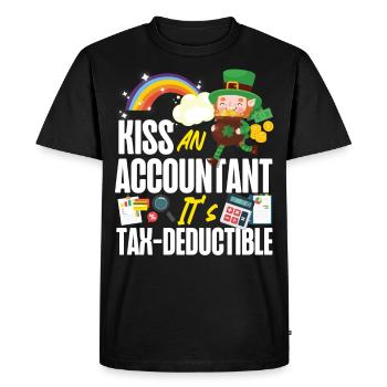 Accountant Bookkeeper Accounting - Men's Premium Organic T-Shirt - black - Front - Nico (187cm)