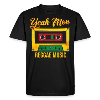 Musique Reggae Jamaïque - T-shirt Premium bio Homme - noir - Devant - Nico (187cm)