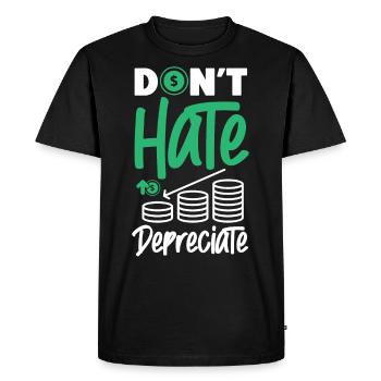 Comptable Comptable Comptable - T-shirt Premium bio Homme - noir - Devant - Nico (187cm)
