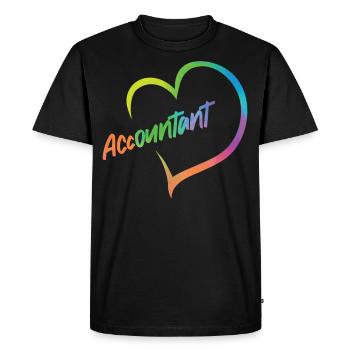 Comptable Comptable Comptable - T-shirt Premium bio Homme - noir - Devant - Nico (187cm)