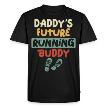 Running Runner Half Marathon Dad - Men's Premium Organic T-Shirt - black - Front - Nico (187cm)