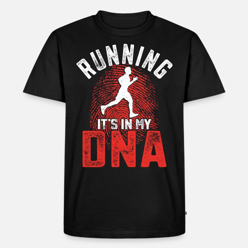 Running Runner Half Marathon - Männer Premium Bio T-Shirt - Schwarz