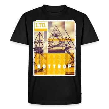 Bottrop Allemagne Ville Skyline Accueil Amour - T-shirt Premium bio Homme - noir - Devant - Nico (187cm)