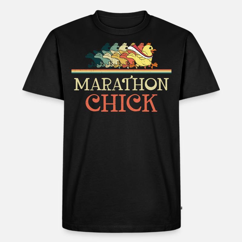 Running Runner Half Marathon - Männer Premium Bio T-Shirt - Schwarz