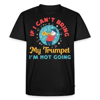 Trompettiste Si je ne peux pas apporter mon - T-shirt Premium bio Homme - noir - Devant - Nico (187cm)