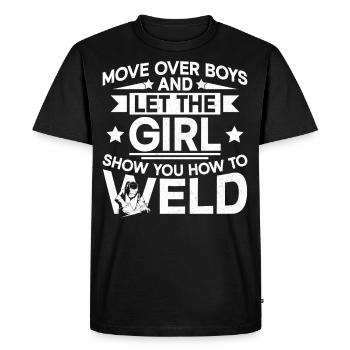 Soudeur Soudeur Soudeur Soudeur Femme Soudeur - T-shirt Premium bio Homme - noir - Devant - Nico (187cm)