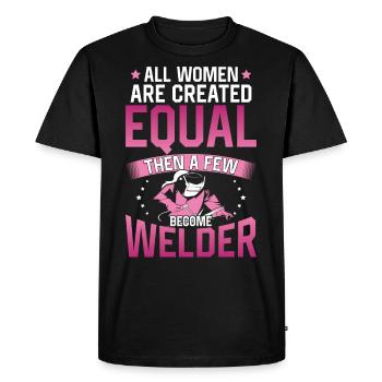 Soudeur Soudeur Soudeur Soudeur Tous - T-shirt Premium bio Homme - noir - Devant - Nico (187cm)