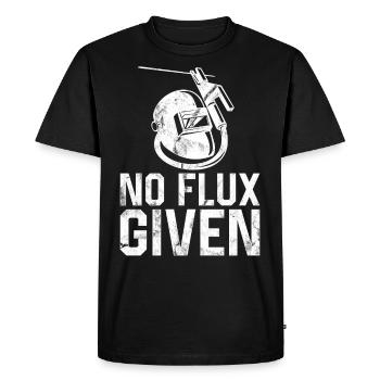 Welder Welding Pun Vintage No Flux - Men's Premium Organic T-Shirt - black - Front - Nico (187cm)