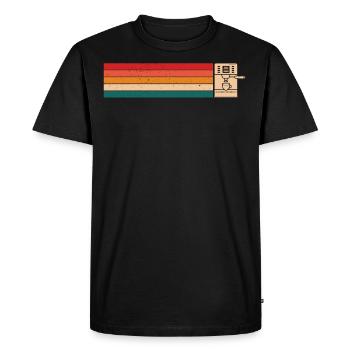 Retro Style Barista Coffee Maker For Coffee Lover - Men's Premium Organic T-Shirt - black - Front - Nico (187cm)