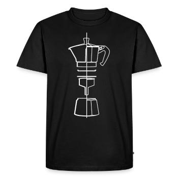 Espresso Maker For Barista And Coffee Lover - Men's Premium Organic T-Shirt - black - Front - Nico (187cm)