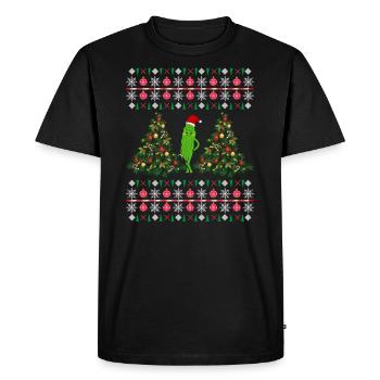 Merry Christmas Idea Christmas Gift - Men's Premium Organic T-Shirt - black - Front - Nico (187cm)